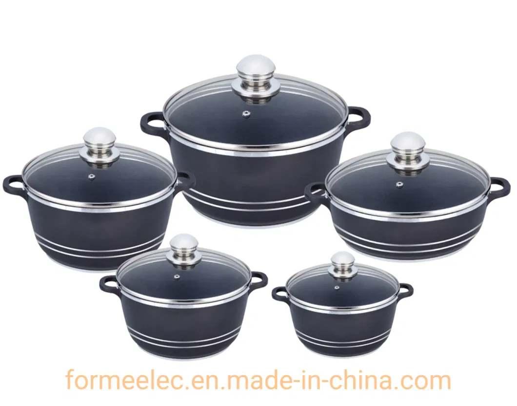 23PCS Cookware Set Ceramic Coating Aluminum Casserole Set Granite Set Casserole Stewpot